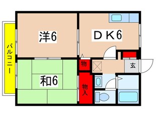 デイアコ－ト大蔵の物件間取画像